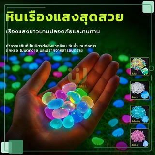 【100 ชิ้น】หินเรืองแสง ก้อนกรวด หินเรืองแสงในที่มืด luminous stone ใช้สำหรับตกแต่งตู้ปลา กระถางต้นไม้ สวน ฯลฯ