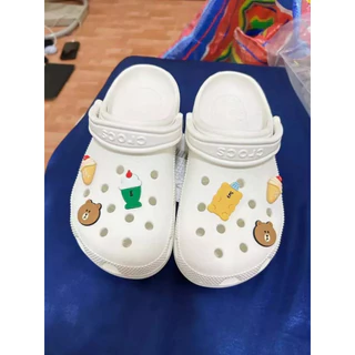 รองเท้าแตะ Classic Clog ใส่สบายทุกย่างก้าว กันลื่น ขนาด 36-43 EU สีขาว สีคากิ สีดำ
