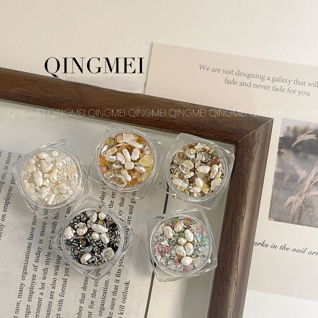 Pearl stone Qingmei หินมุกตกแต่งเล็บ