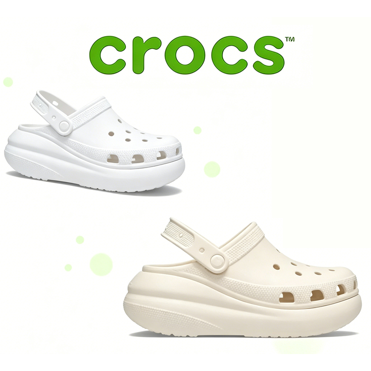 Crocs Crush Clog แท้ รองเท้าพื้นหนา แฟชั่นฮิตในไทย สวมใส่ได้ทุกโอกาส พร้อมส่งรวดเร็ว
