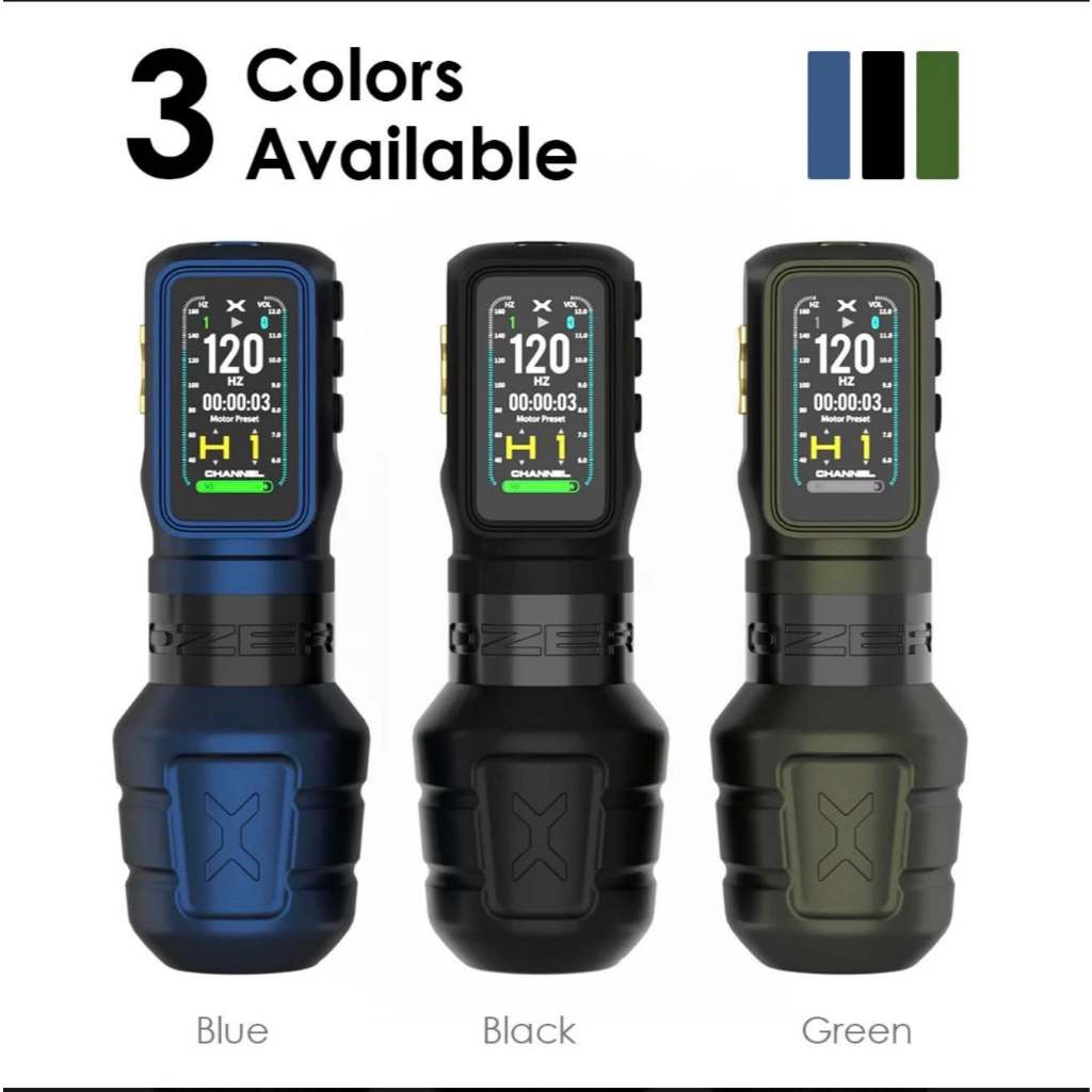 เครื่องสักไร้สาย OZER X Channel Wireless Tattoo Pen