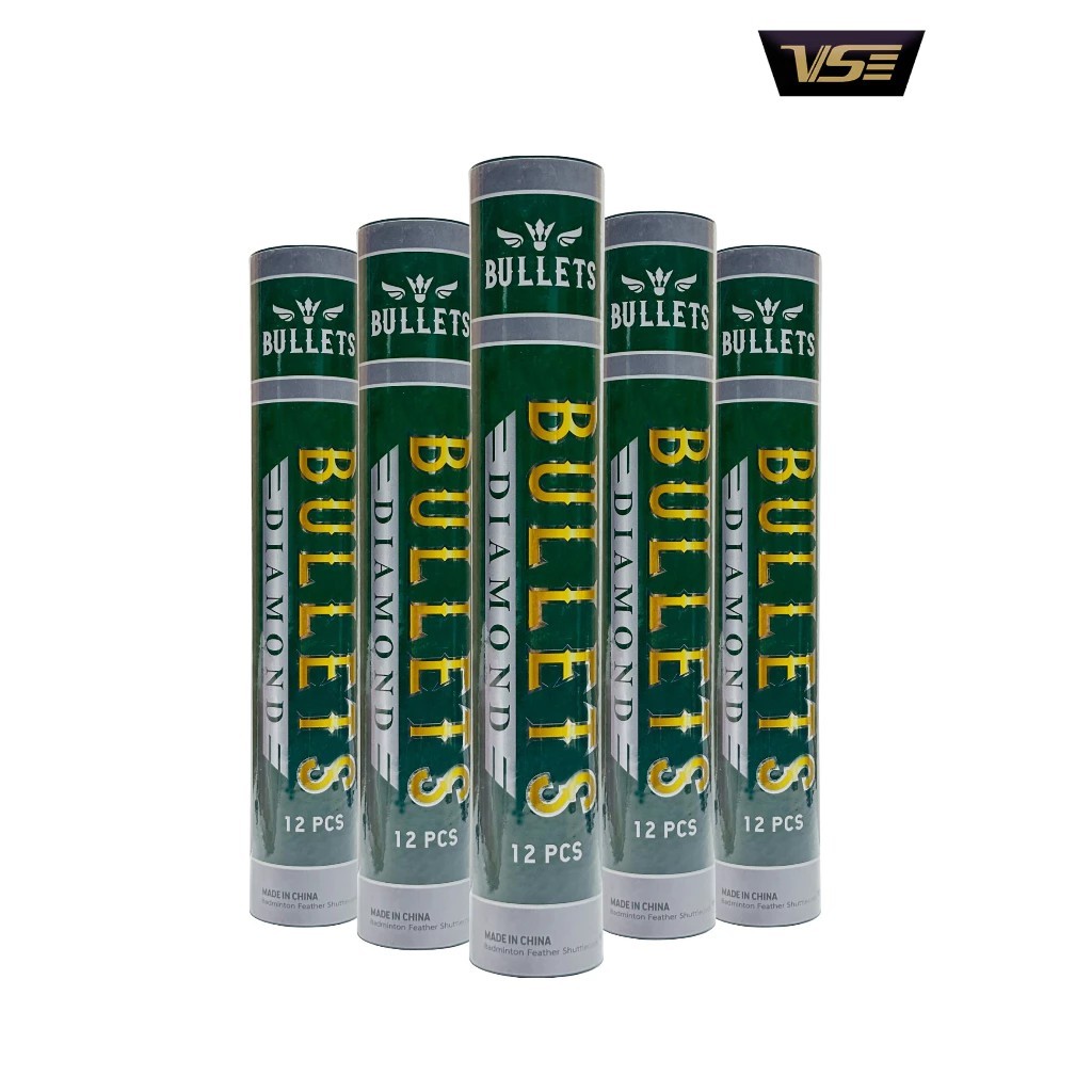 ลูกแบดมินตัน ลูกขนไก่ BULLETS DIAMOND SPEED 76