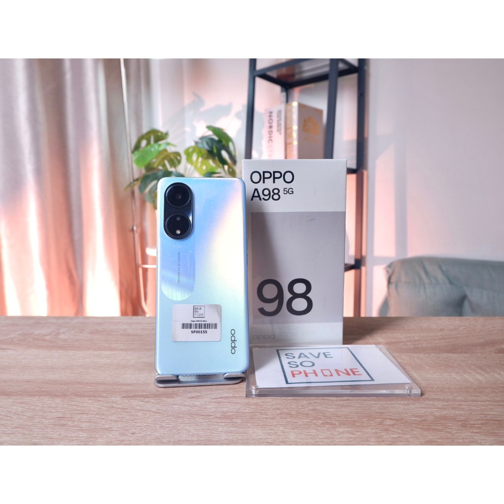 Oppo A98 5G  8+256GB สี Blue เครื่องสวย ราคาเพียง 6,590.- มีประกันร้าน 60 วัน