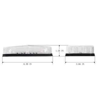 NEW ไฟฉุกเฉิน รุ่น LED-18M (ราคา 1ชิ้น) 18จุด ไฟไซเรน อเนกประสงค์ สีแดง/ สีน้ำเงิน 12V