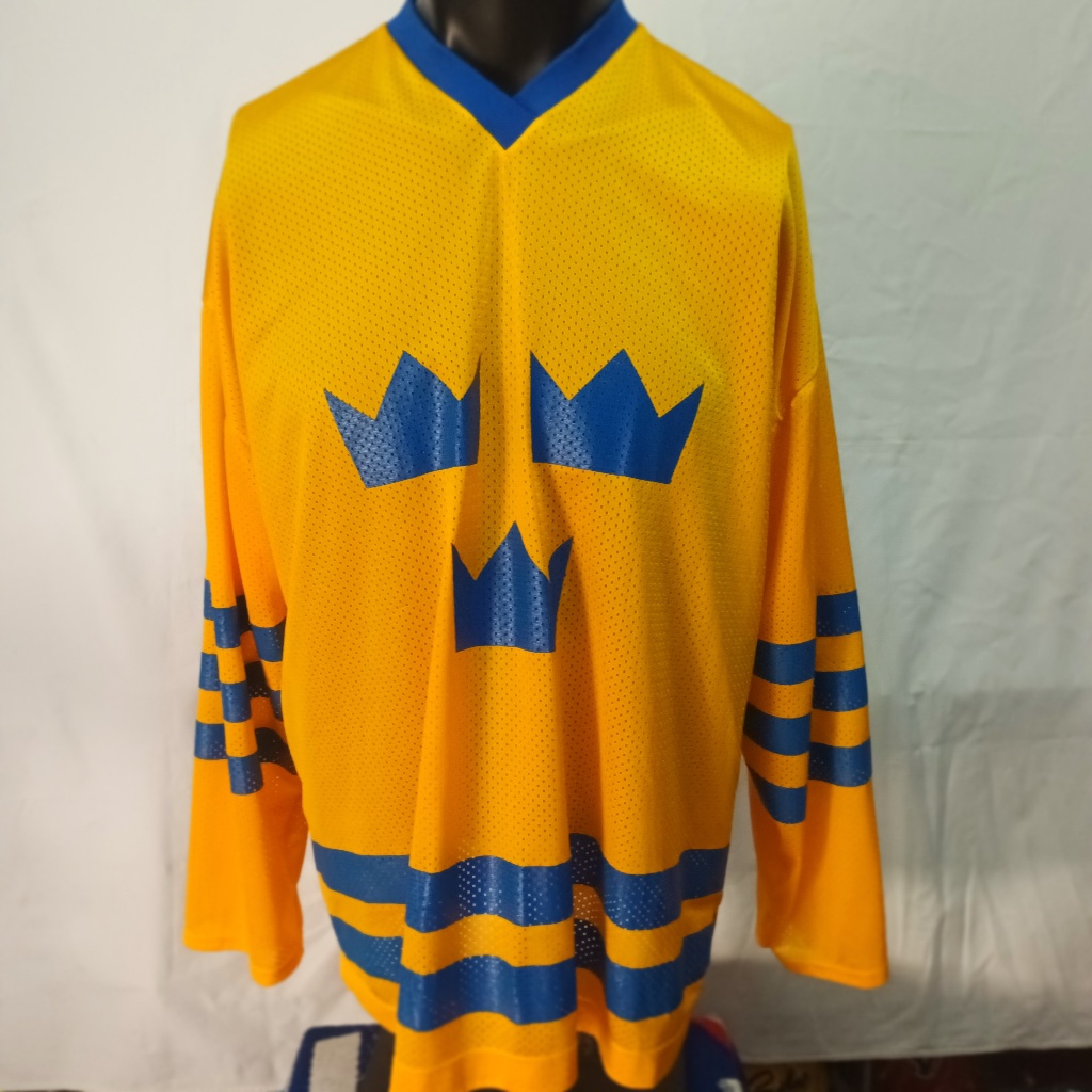 Sweden International ice hockey jersey READ DESCRIPTION เสื้อฮอกกี้น้ำแข็งทีมชาติสวีเดน โปรดอ่านรายล