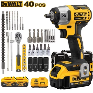 【มอบของขวัญ】88v 980n.m บล็อกไฟฟ้า ประแจไฟฟ้า ประแจกระแทก เครื่องมือช่าง 2เตอรี่ลิเธียมชาร์จเร็ว + 19pcs