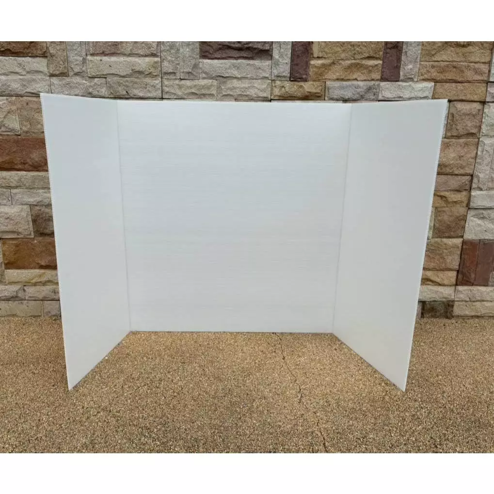 ฟิวเจอร์บอร์ด 3 พับ ขนาด 30x60x30ซม. สูง 65ซม. แบบเรียบ (จำนวน 1 ชิ้น)