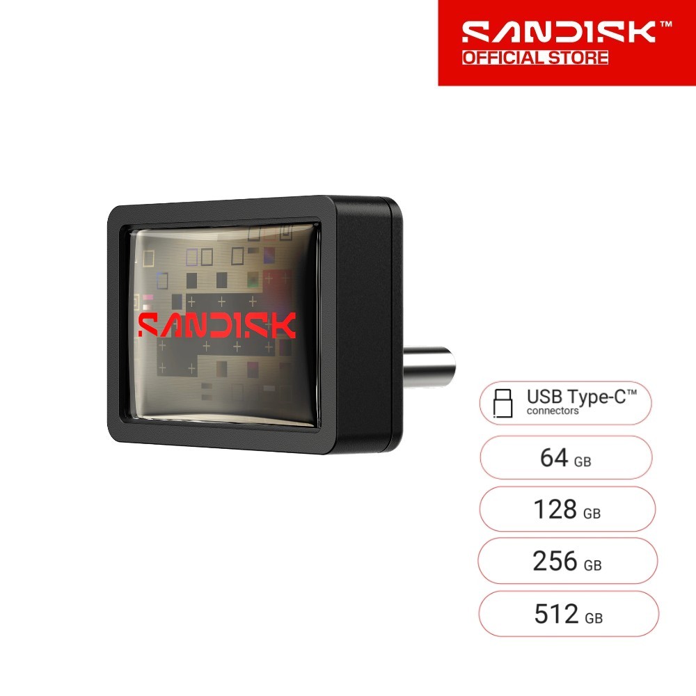 SANDISK Extreme Fit USB-C Flash Drive 64GB 128GB 256GB 512GB (sdcz530-xxxG-G46)