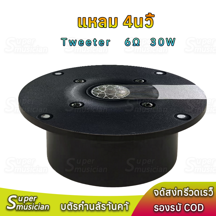 ทวิตเตอร์4นิ้ว 6Ω 30W ลำโพงเสียงแหลม Tweeter เสียงละเอียดยิบ ทวิตเตอร์ HIFI