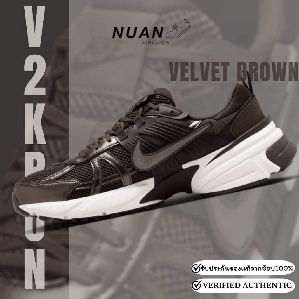 🔥ลดเพิ่ม 15-20% ทักแชท🔥 Nike V2K Run HJ4497-200 ของเเท้ 100% รองเท้าลำลอง รองเท้าเเฟชั่น