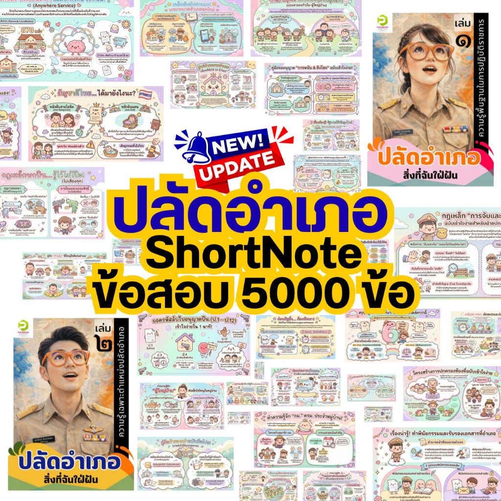 ShortNote + แนวข้อสอบ ปลัดอำเภอ 2569 | สรุปเนื้อหาสำคัญ | แนวข้อสอบพร้อมเฉลย อัปเดตล่าสุด