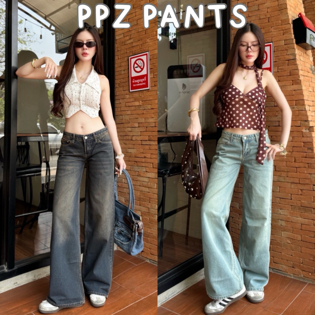 𝐘𝐚𝐦’𝐬 𝐣𝐞𝐚𝐧𝐬 👖กางเกงยีนส์ขากระบอก เอวต่ำ ผ้าไม่ยืด กางเกงยีนส์ผู้หญิง งานป้ายYam’s เกรดพรีเมียร์ เนื้อผ้าดี ใส่สบาย