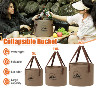 ถังน้ำแคมป์ปิ้งพับได้ 5L/10L/20L ถังพับภายนอก ถังน้ำแข็ง ถังน้ำแคมปิ้ง ถังน้ำพับได้