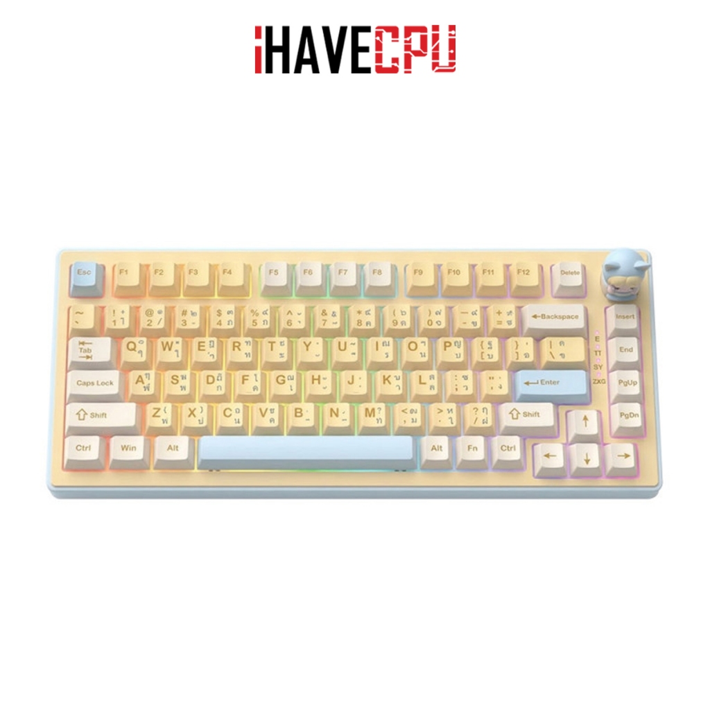 คีย์บอร์ด (keyboard) iHAVECPU ONIKUMA UMI MT707 82-KEY 3 MODE (EN/TH)