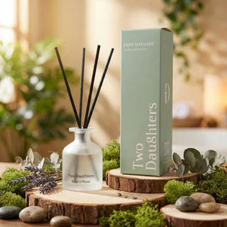 Two Daughter ก้านไม้หอมปรับอากาศ 80ml Reed Diffuser บ้านหอมหรู ห้องนอน มินิมอล ของตกแต่งบ้าน ของขวัญ