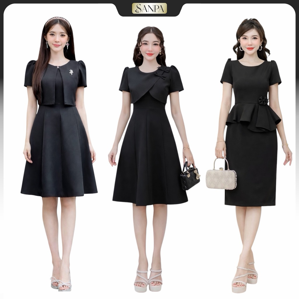 เดรสดำ เดรสเรียบง่าย เดรสสุภาพ เดรสสวยหรู ใส่ได้ทุกโอกาส