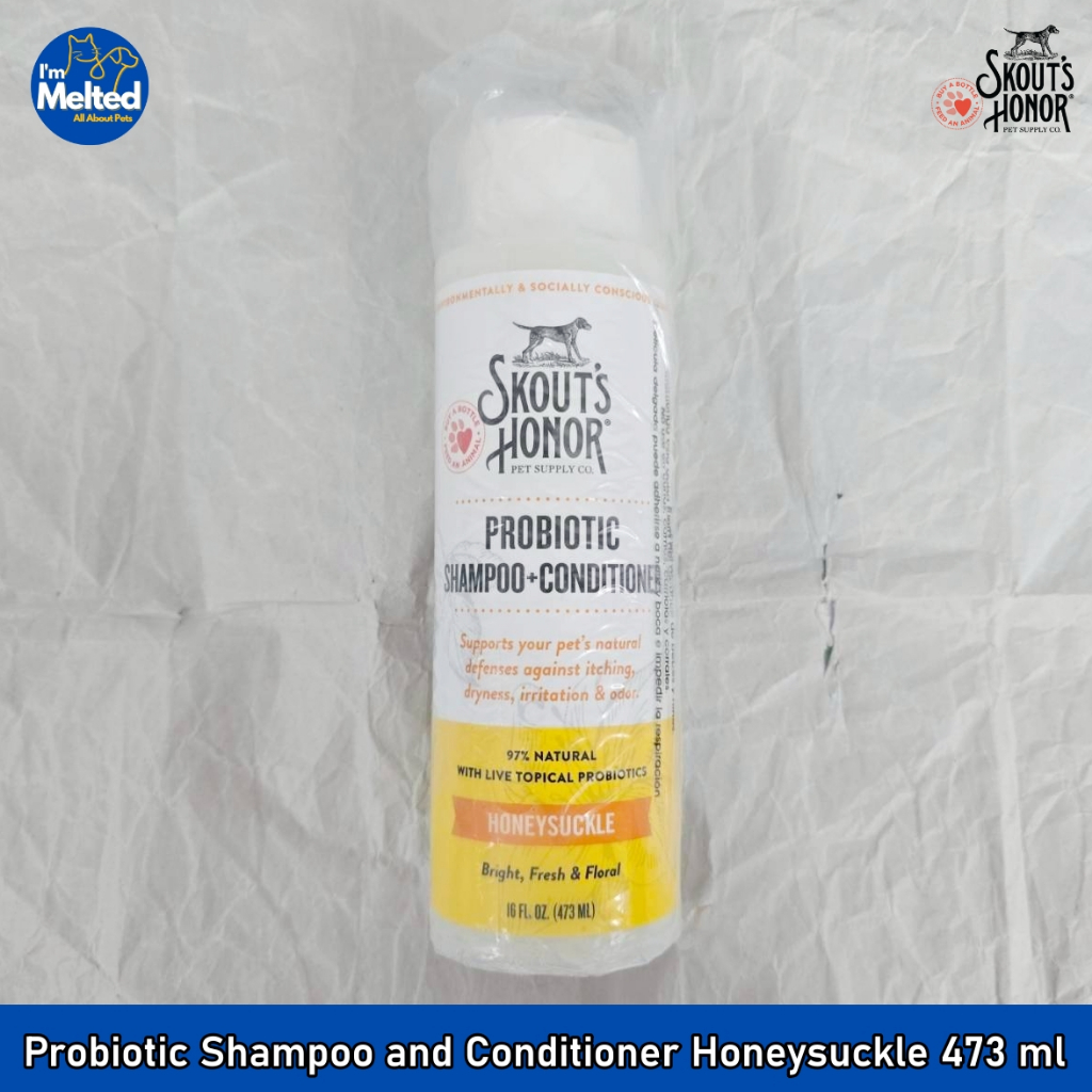 Skout’s Honor - Probiotic Shampoo and Conditioner Honeysuckle 473 ml แชมพูและครีมนวด สำหรับสุนัข