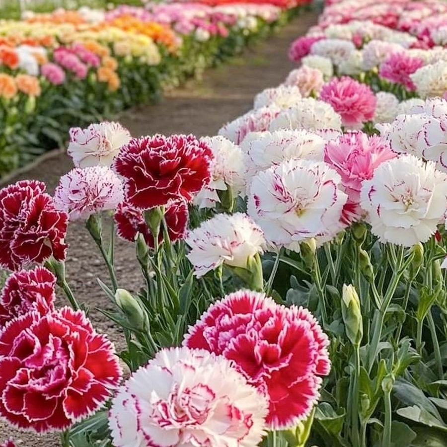 ดอกคาร์เนชัน คละสีเมล็ดพันธุ์ ดอกคาร์เนชัน 700 เมล็ด งอกง่าย โตไว ดอกสวย