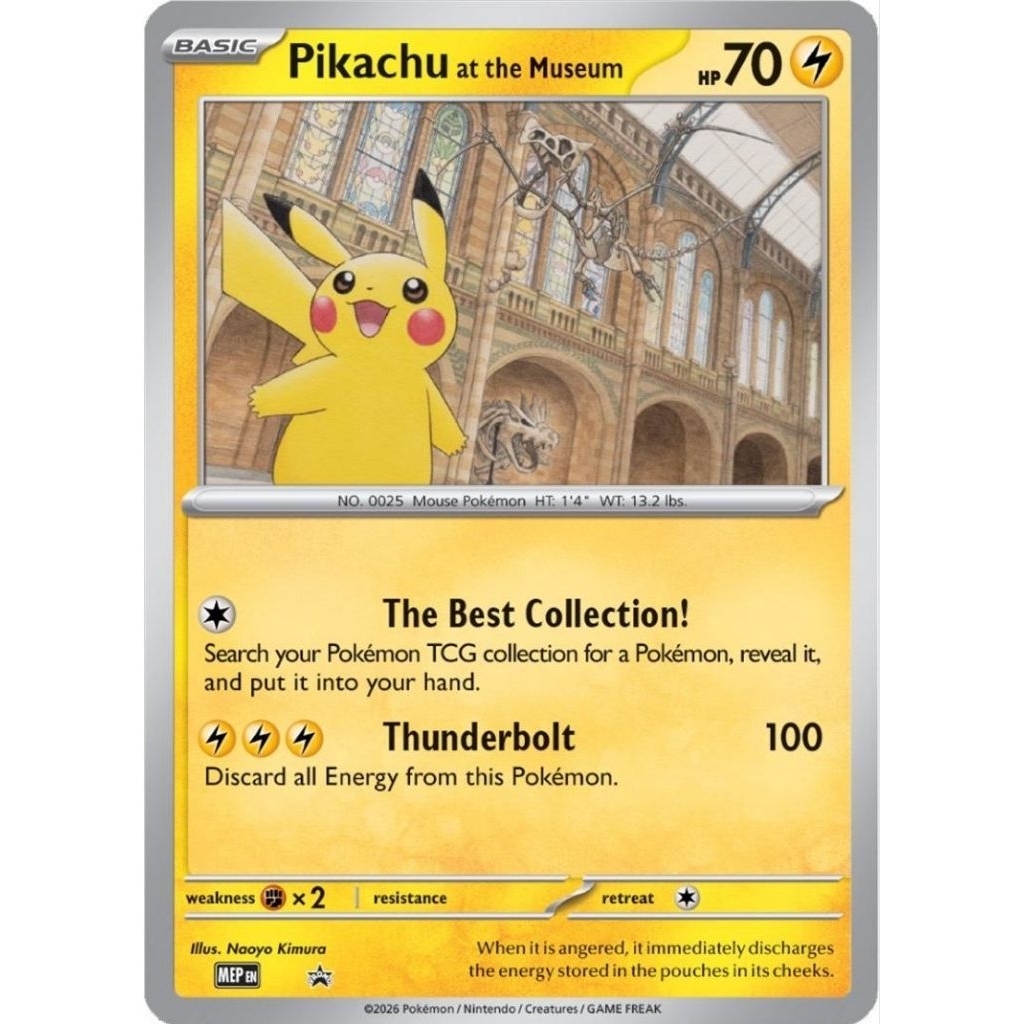 Pikachu At The Museum Promo [Sealed Jumbo Card]