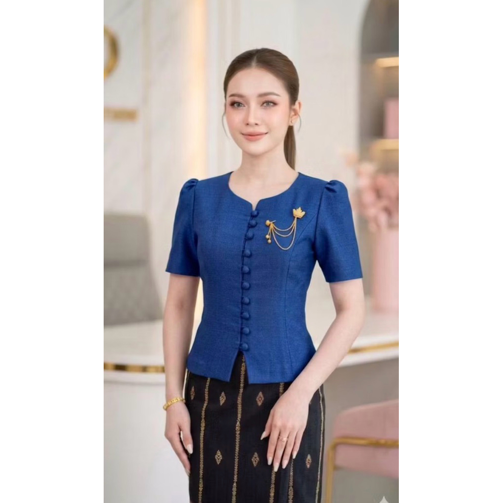 เสื้อผ้าฝ้ายเกรดดี พร้อมส่งน่า อัดกาว ใส่ไปวัด ใส่ไปทำบุญ ใส่ไปงานบวช