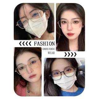 พร้อมส่ง‼️แว่นตาสายตาสั้น กรอบแบน ป้องกันแสงสีฟ้า ขนาดใหญ่ สําหรับผู้หญิง นักเรียน กรองแสงสีฟ้า แว่นตากรองแสง กรองแสงคอม