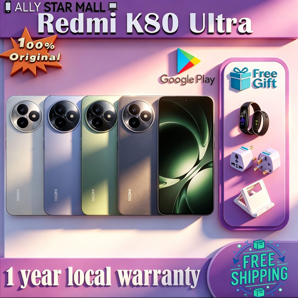 Xiaomi Redmi K80 Ultra Dimensity 9400+ 7410mAh Redmi K80 Pro Snapdragon 8 Elite Redmi K80 รองรับ Goo