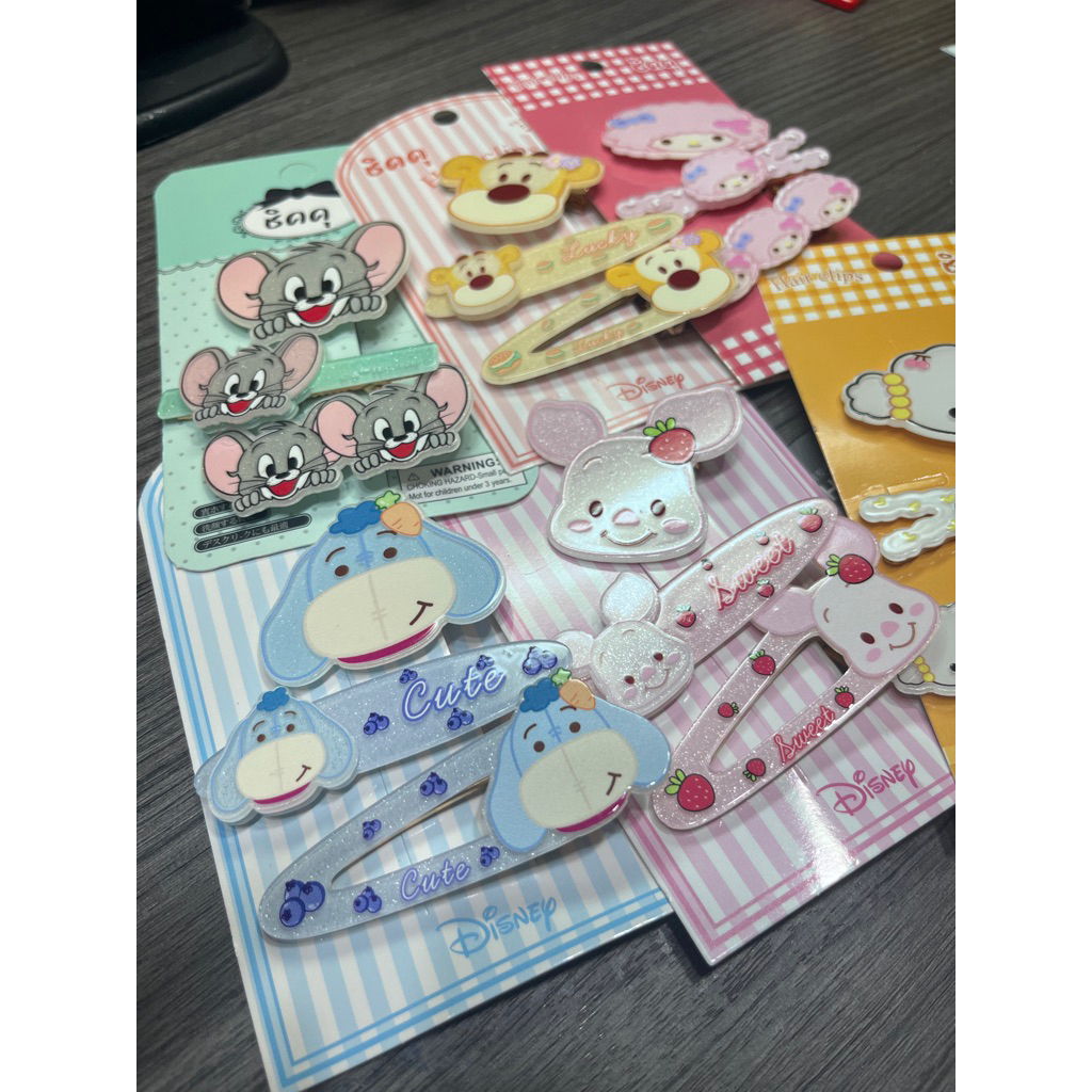 กิ๊บติดผม กิ๊บเด็ก ติดชื่อได้ ชินจัง ดีสนีย์ การ์ตูน ✨พร้อมส่ง✨