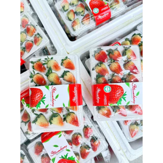 ส่งด่วน 4 ชม. สตอเบอร์รี่จีน สตอเบอร์รี่นำเข้าจากประเทศจีน แพ็คละ 15 ลูก หวานอมเปรี้ยว น้ำหนัก 350 กรัม ตู้ใหม่ สวย สด