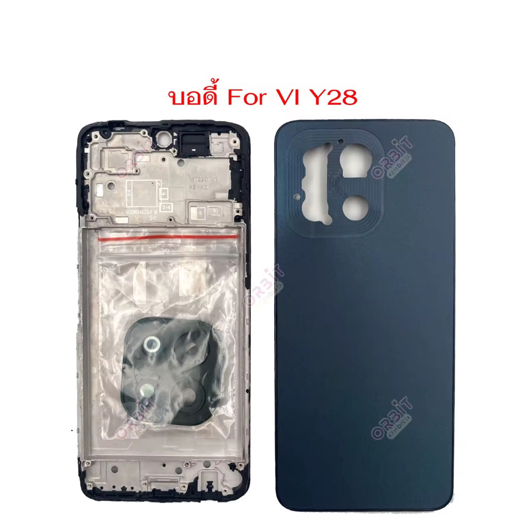 อะไหล่ บอดี้ สำหรับ Vivo Y28 เคสกลางพร้อมฝาหลัง ใหม