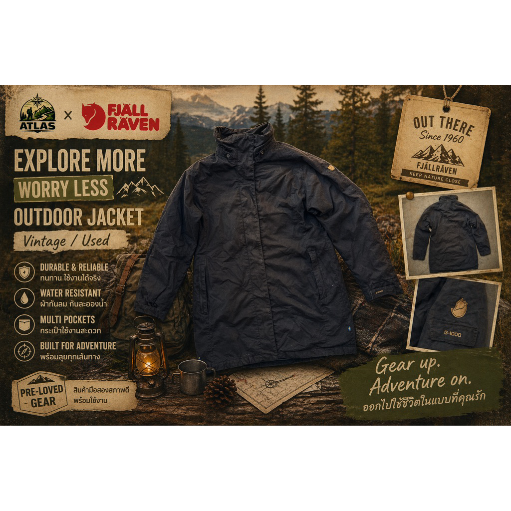 Fjallraven Una Jacket มือสอง 🧥 🇸🇪