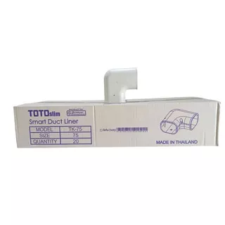 ข้อโค้งรางท่อแอร์ ขนาด 75 mm. ยี่ห้อ TOTO TK-75