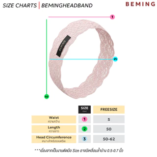 Bemingacc003 - Reri headband - เฮดแบนด์คาดผมลูกไม้ดีไซน์ละมุน