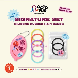 [ SIGNATURE SET ] OCTOPUS HAIRBAND ยางมัดผม ซิลิโคนคุณภาพดี มัดแน่น อยู่ทรง ไม่หลุดง่าย ใช้ได้นาน พร้อมกล่องพกพา