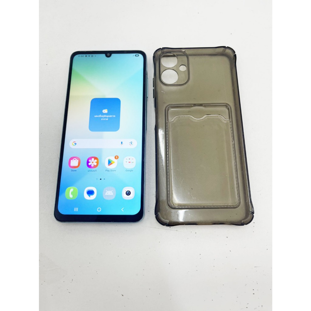 Samsung A06 4G 4 64 GB เขียว ใช้งานได้ดี สแกนได้ แบตนาน ราคาถูกใจ