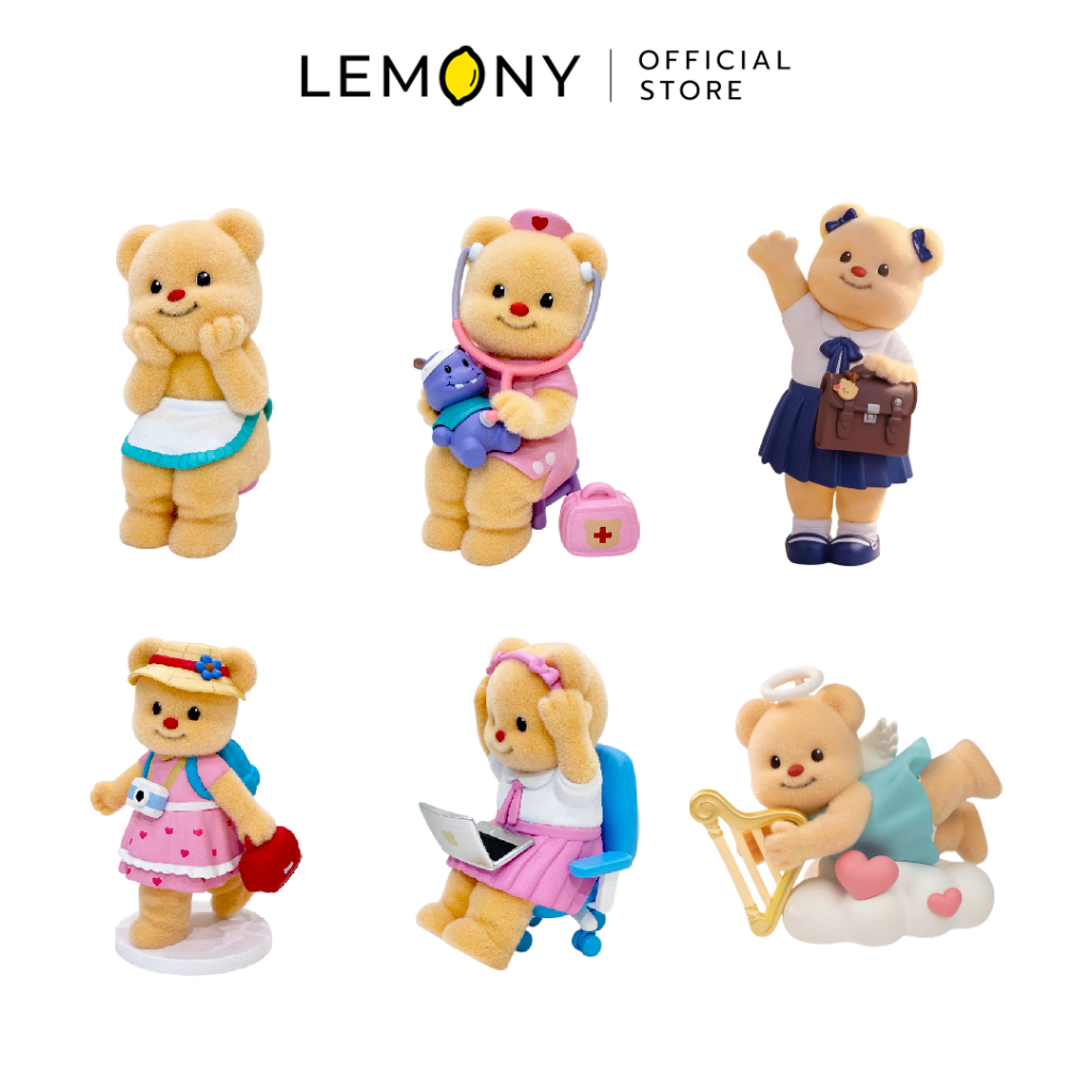 LEMONY กล่องจุ่มหมีเนย ซีรีส์ Colorful Butter Bear Collection