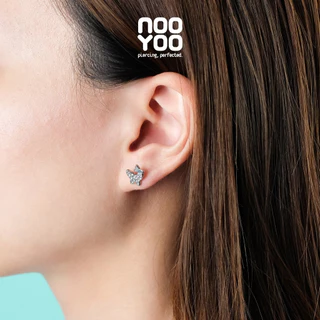 NooYoo ต่างหูสำหรับผิวแพ้ง่าย Sweet Flutter Surgical Steel