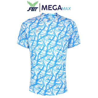 เสื้อกีฬา FBT B2A221 พิมพ์ลายเส้น คอกลมแขนสั้น ผ้าไมโคร บาง เบา ระบายอากาศได้ดี