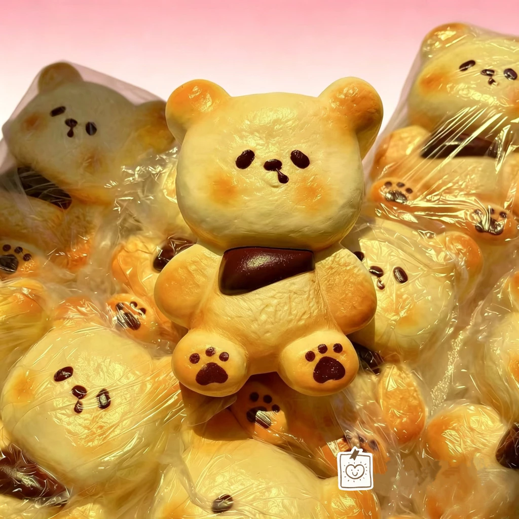 ตุ๊กตาหมีเนยเนื้อนุ่มเหมือนจริง คืนตัวช้า ช่วยคลายเครียด thumbnail 5