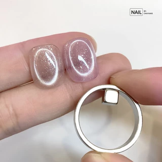 แม่เหล็กสีเจลวงแหวน ดูดสีลูกแก้ว Cat Eye ขึ้นลายทรงรี