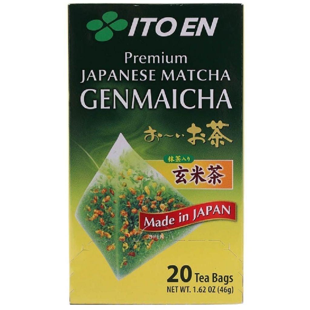 Itoen อิโตเอ็น มัทฉะเก็นไมฉะ ทีแบ็ค (ชาขาวคั่วผสมชาเขียวชนิดซอง) น้ำหนักสุทธิ 46 กรัม (20 ซอง)