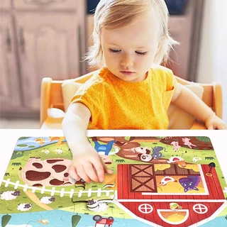 จิ๊กซอว์สำหรับเด็ก ของเล่นอนุบาล Jigsaw Puzzle จิ๊กซอว์ตัวต่อรูปการ์ตูนของเล่นเพื่อการศึกษา