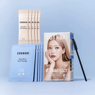 [ย้อมคิ้วสีอ่อน 1กล่อง5เซต] COSNORI Easy Brow Tone Changer 5 EA