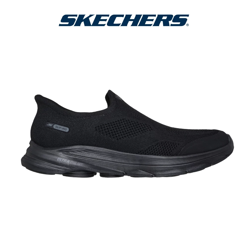 Skechers สเก็ตเชอร์ส รองเท้าผู้ชาย Men Extra Wide Fit Slip-Ins GOwalk 8 Pelayo Walking Shoes - 216784WW-BBK (latest)