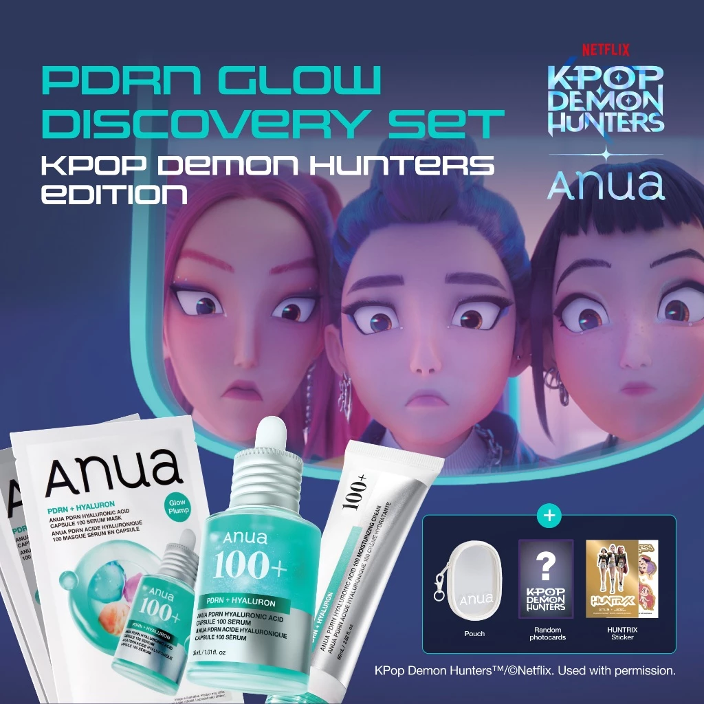 [KPop Demon Hunters] Anua PDRN Glow Set อานัว เซตผิวกระจก บูสผิวอิ่มน้ำ ฉ่ำโกลว์ ครบ 3 ขั้นตอน รับของขวัญพิเศษในเซท