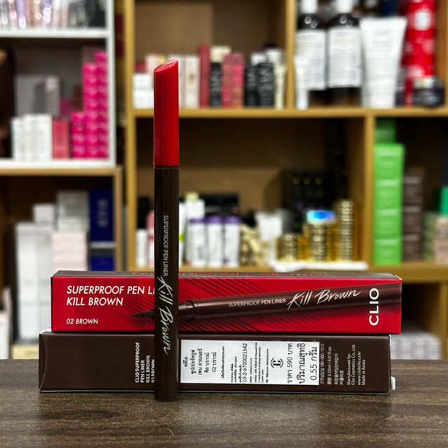 [ หมดอายุ 11/26 ] Clio Superproof Pen Liner Kill Black 0.55g