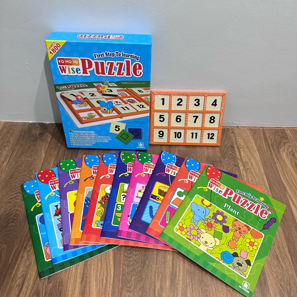 [IQ House] Wise Puzzle เกมกระดานฝึกทักษะ 1,800 เกม IQ EQ MQ ของเล่นฝึกสมอง ความคิด พัฒนาตรรกะ การสัง