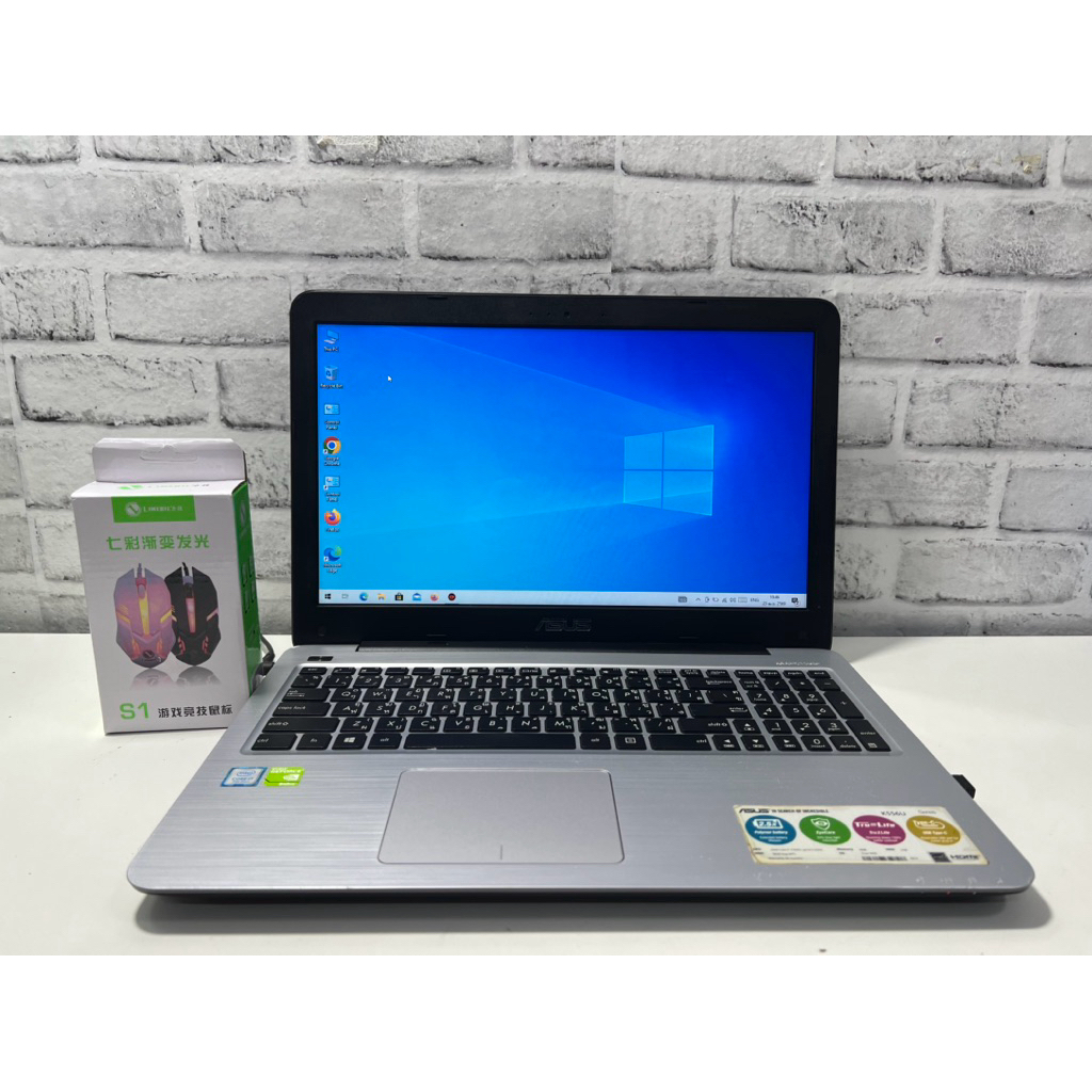 โน๊ตบุ๊คมือสอง Asus K556U i7 gen7 SSD 120gb +HHD 1TB แรม 8gb NVIDIA GeForce 940MX แบตเก็บไฟ สินค้ามี