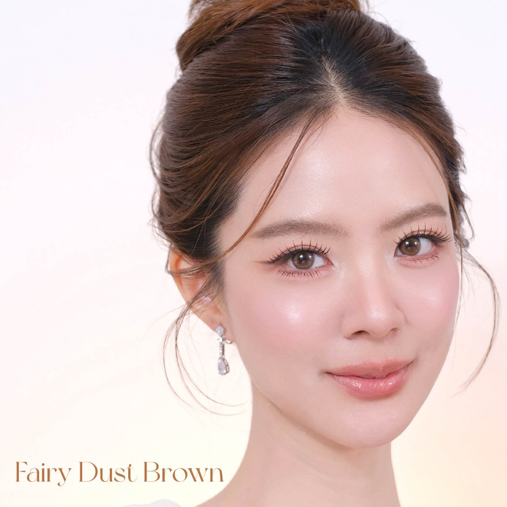 คอนแทคเลนส์รายเดือน Jolly Blink: Silicone Hydrogel สี Fairy Dust Brown [แถมฟรี case] รูปที่ 8