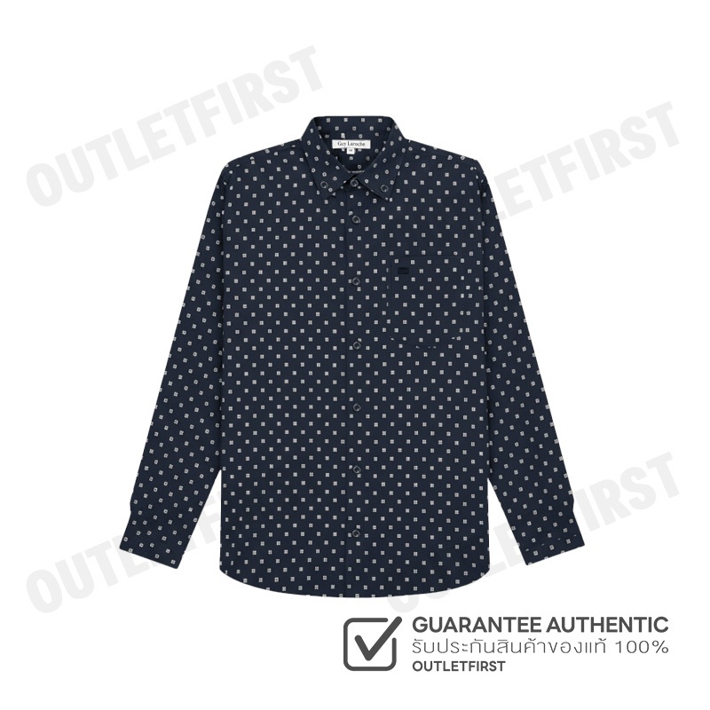GUY LAROCHE รุ่น MAN'S EXTRA FIT LONG SLEEVES SHIRT CODE: BAB5301S4NV เสื้อเชิ้ต เสื้อแขนยาว เสื้อเช