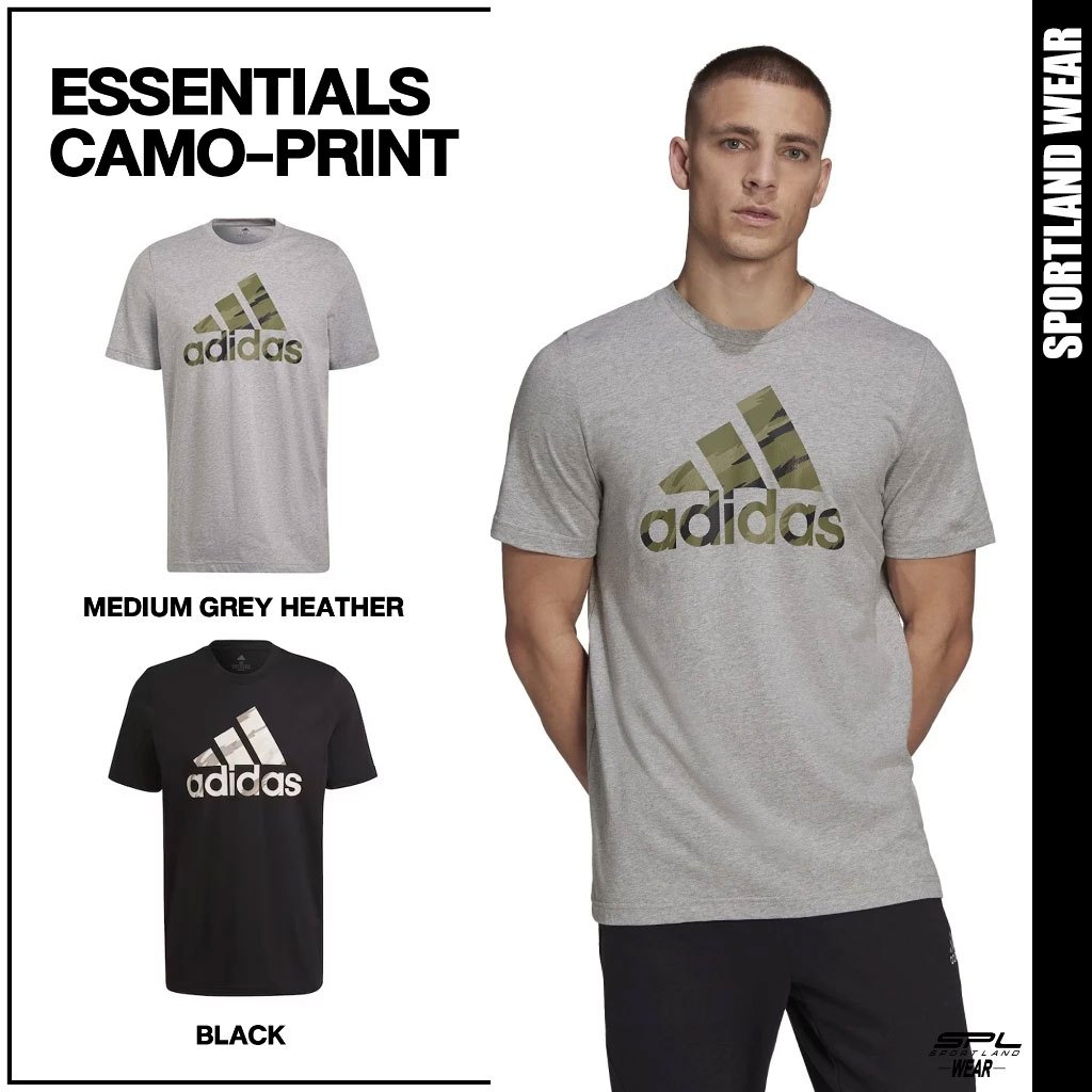 Adidas Collection อาดิดาส เสื้อยืด เสื้อคอกลม M ESS Single Jersey Camo TEE HE1876 / HE4376 (900)